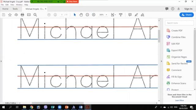 How to make a Dotted Name with Blue-Red-Blue Lines смотреть онлайн