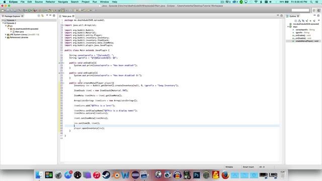 Bukkit Coding: Episode 2 - Custom Inventory