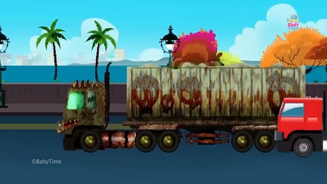 Good Vs Evil - Garbage Truck For Kids - Train, Ambulance, Dump Truck, Loader, Ice Cream Van смотреть онлайн