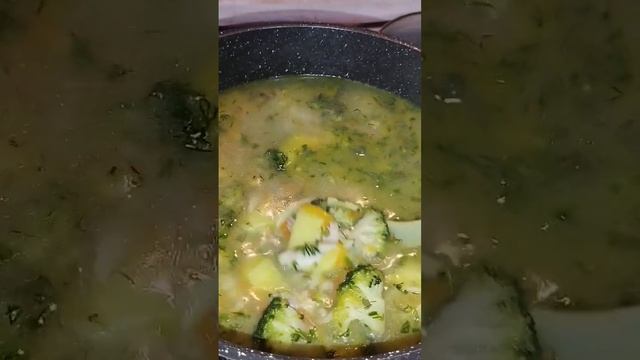 ‼️Самый вкусный суп с вощами с курицей и брокколи ‼️