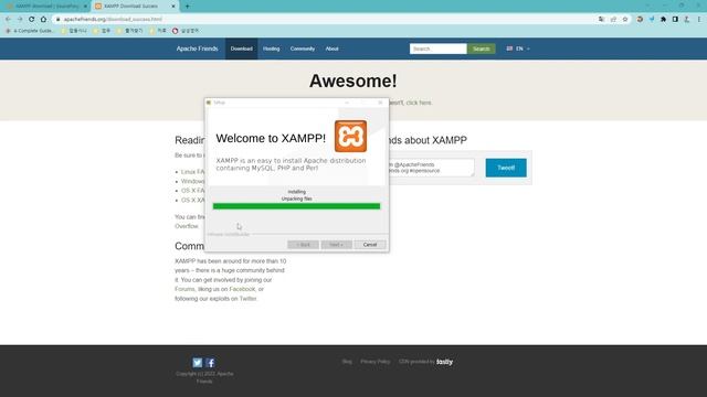 2. XAMPP 설치 , PHP개발환경 구성 смотреть онлайн