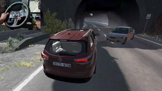 Toyota Highlander Car Driving with Logitech g29 | BeamNG Drive Wheelcam Gameplay смотреть онлайн