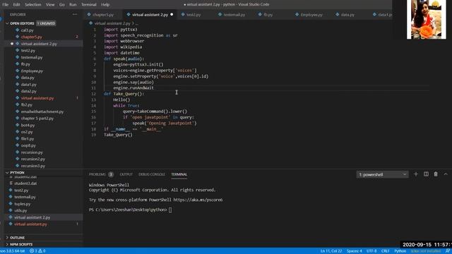 Virtual Assistant|Artificial Intelligence|Python|Part-1 смотреть онлайн