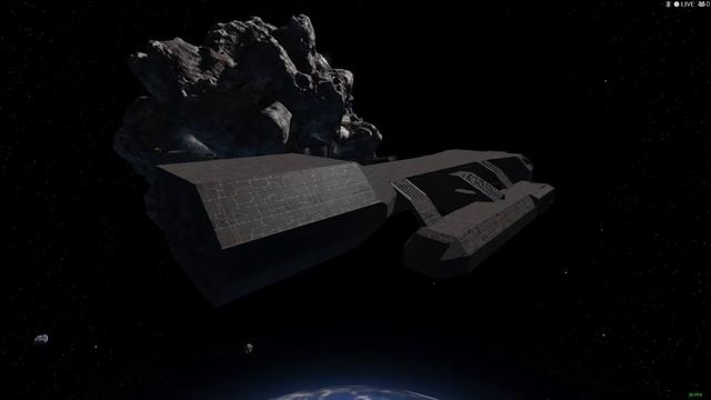 Space Engineers - Battlestar Pegasus (BSG 1978) - Thrusters effects смотреть онлайн