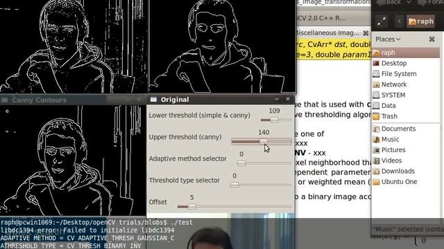 openCV Playing with edge and contour methods смотреть онлайн