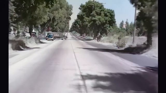 San Fernando Valley 1940s, Semirural Area In Color [60fps, Remastered] W Added Sound