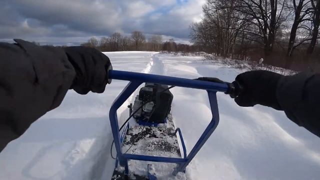Купил мотобуксировщик Альбатрос-L8 для зимней рыбалки. Мини обзор - мини мотобуксировщик Альбатрос. смотреть онлайн