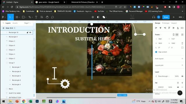 Vintage Art Inspired Presentation Template | From Figma to PowerPoint | O J Edits смотреть онлайн