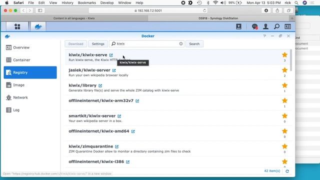 Offline Wikipedia on Synology NAS using Docker смотреть онлайн