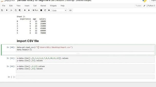 Tutorial 5 - How to import excel file in python in python | jupyter notebook смотреть онлайн