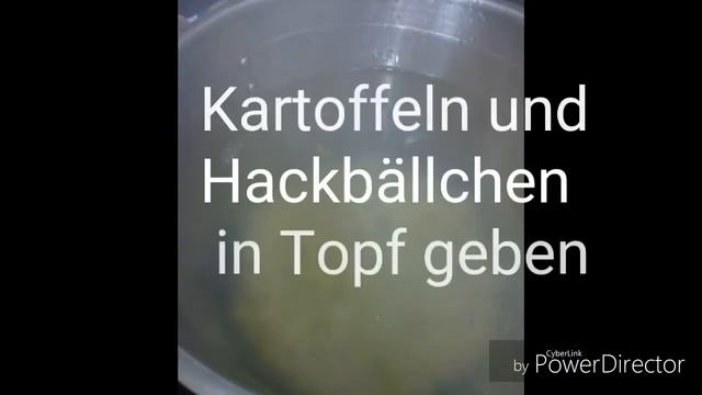 Leckere Frikadellen - Reissuppe / Hackbällchen Suppe