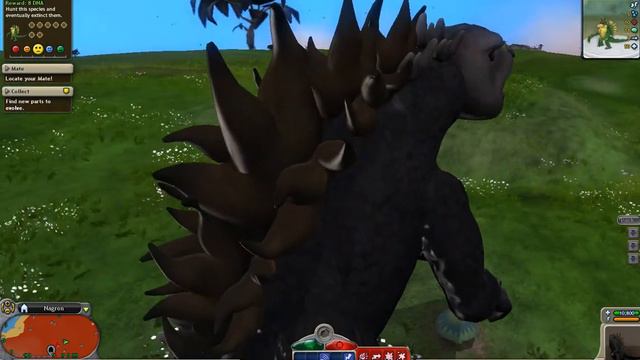 Spore - Playing as Epic Godzilla in Creature Stage смотреть онлайн
