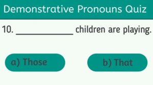 Demonstrative pronouns quiz | This / That / These and Those grammar quiz or test | Ladla Education