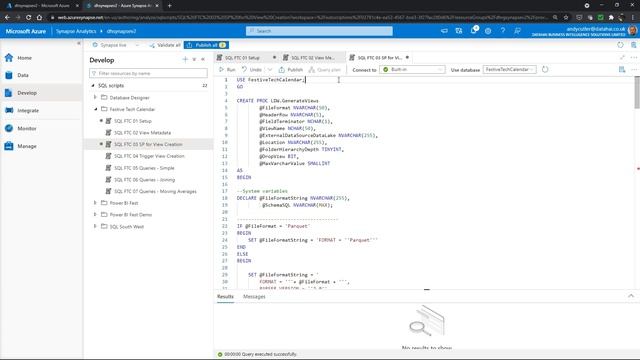 Day 14 - Creating Data Visualisations using Serverless SQL Pools by Andy Cutler смотреть онлайн