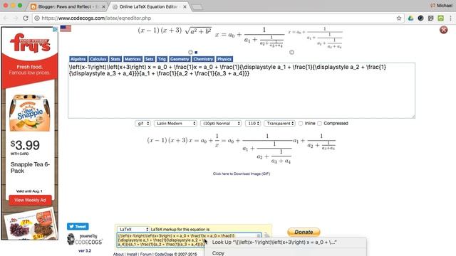 Google Blogger LaTex Math Equations смотреть онлайн