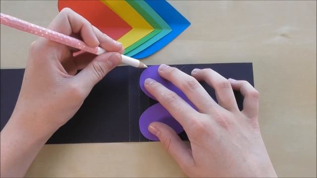 Pop Up Karte Basteln Mit Papier: Herz ❤ Regenbogen ? DIY Karte - Bastelideen Geschenke Selber Mache
