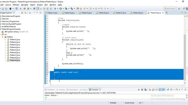 Draw Pattern Using Recursion Function CODE In JAVA Part 9 | CodeWithNaval смотреть онлайн