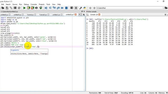 Plotting Multiple Bar Graph with Python смотреть онлайн