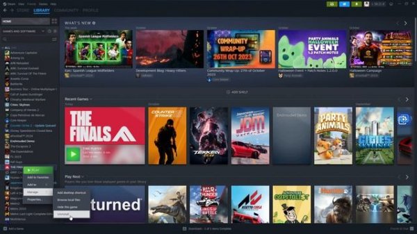 How to Uninstall The Finals on Steam - Delete The Finals Game