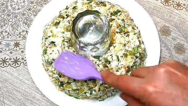 КАК КРАСИВО УКРАСИТЬ САЛАТ на Рождество, Новый Год/HOW BEAUTIFULLY DECORATE SALAD For Christmas