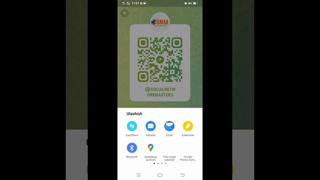 Telegram QR Kod Haqida Va Chiroyli QR Kod Yasash