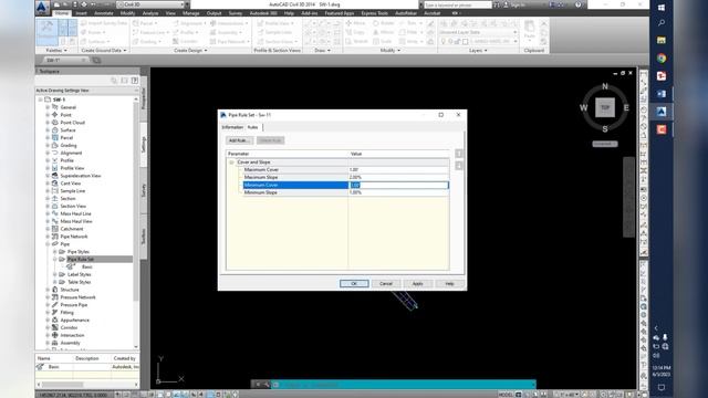 Designing Pipe Network in AutoCad Civil 3d| Strom and Sainetry Pipe Network in Civil3d смотреть онлайн