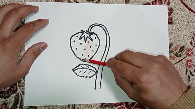 Bolalar uchun qulupnay rasmini chizish/ Нарисовать для детей клубнику/ смотреть онлайн