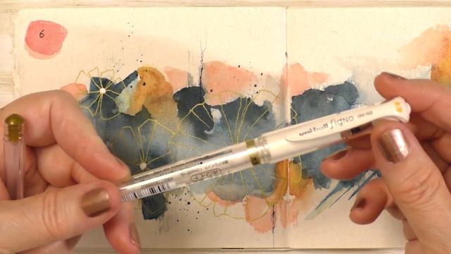 advent pocket doodler days 6 and 7: adding details with a gold pen смотреть онлайн