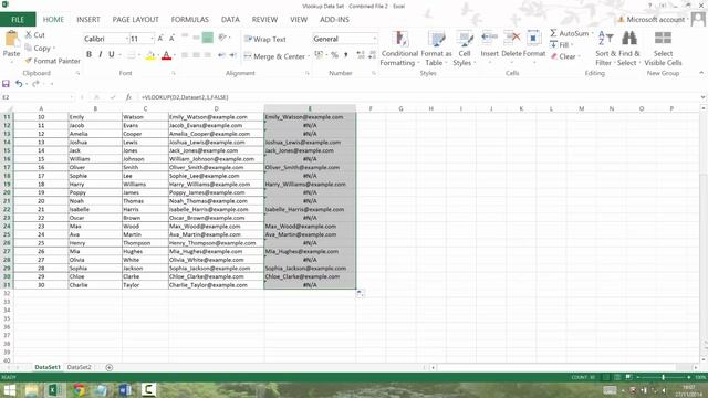 Using VLookups to Match Two Data Sets in Excel смотреть онлайн