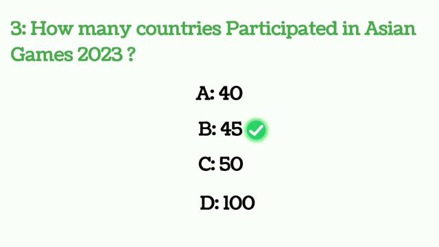 Asian Games 2023 | World General Knowledge | Questions | Sports | Current affairs смотреть онлайн