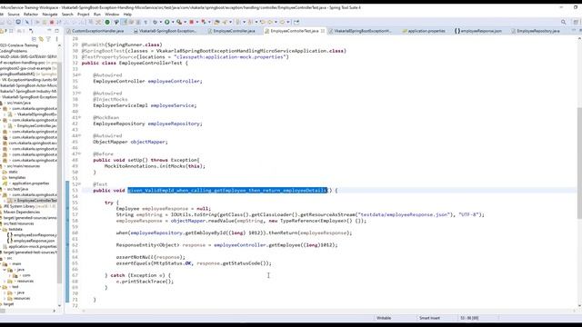Java SpringBoot Microservice Exception Handling & Junit's Part2 смотреть онлайн