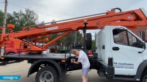 ВС-22Т-01 на шасси ГАЗон NEXT. Коленчато-телескопическая автовышка с высотой подъема 22 метра. Обзо
