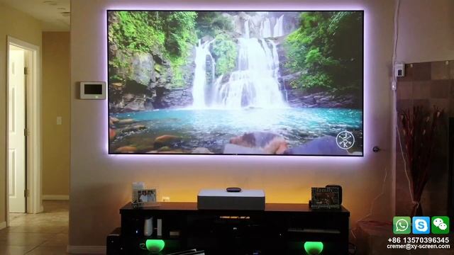 VAVA 4K Ultra Short Throw Laser Projector With XY Screens 100inch ALR PET Crystal