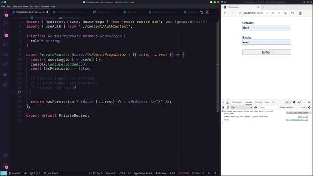 Como criar controle de acesso de usuário em um aplicação frontend com ReactJS смотреть онлайн