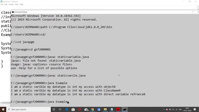 static variable in java Telugu смотреть онлайн