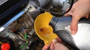 Замена масла в мотоблоке.