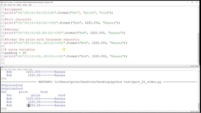 Python Tutorial - Part 21 format смотреть онлайн