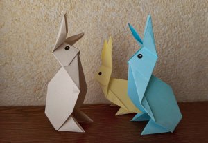 Заяц оригами просто!