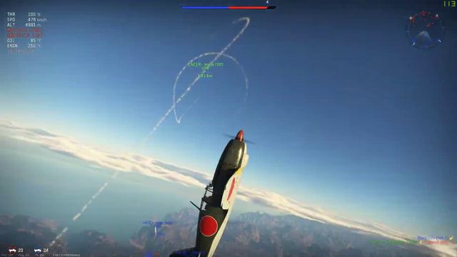 A little bit too close - Warthunder J2M2 duo смотреть онлайн