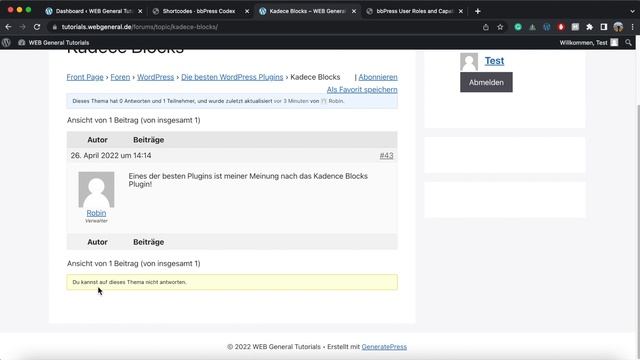 WordPress Mitglieder Forum mit bbPress erstellen [Free] смотреть онлайн