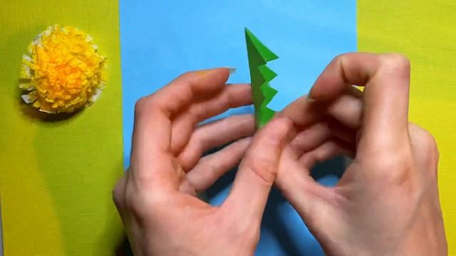 Одуванчики. Объёмная аппликация своими руками. Простая весенняя поделка из бумаги #поделки #diy смотреть онлайн