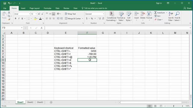 Keyboard Shortcuts for number formatting in Excel 2016 смотреть онлайн