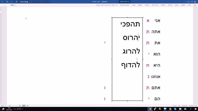 789. Будущее время глаголов ПААЛЬ с 1-й буквой корня ה смотреть онлайн