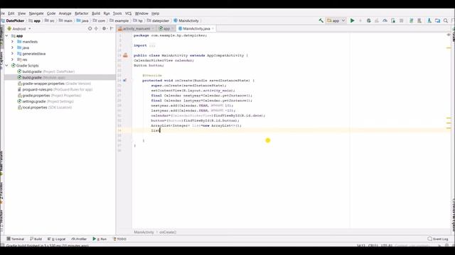 How to Implement Date Picker in Android смотреть онлайн