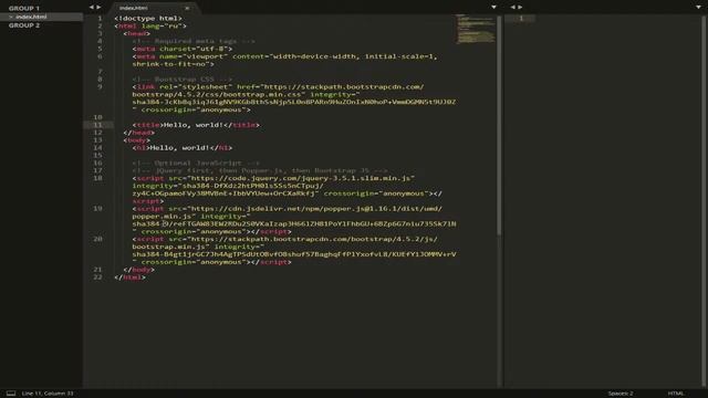 Урок 1 Bootstrap для начинающих Установка смотреть онлайн