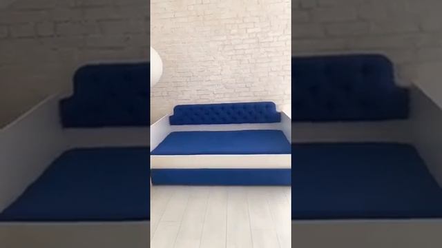 Кровать детская Mira синяя смотреть онлайн