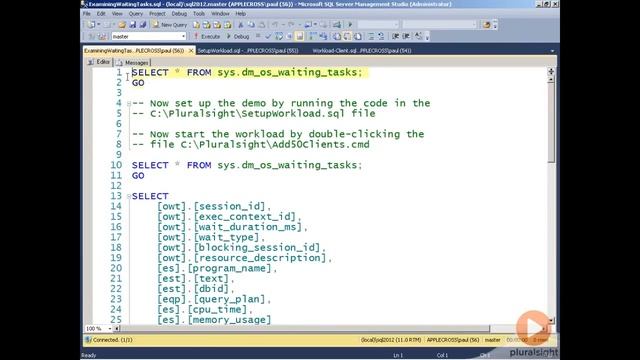 Analyzing SQL Server Wait Statistics | Pluralsight смотреть онлайн