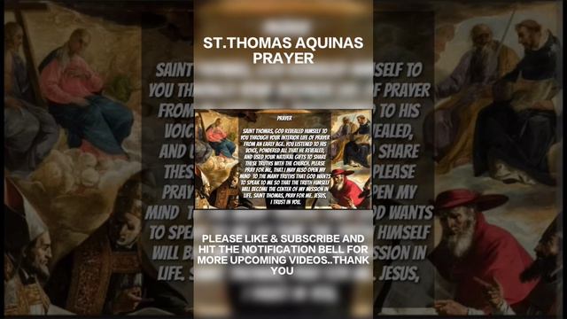 St Thomas Aquinas Prayer #intercession #prayer #saints #saint смотреть онлайн