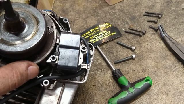 husqvarna 128ld trimmer coil repair. no spark fix. смотреть онлайн