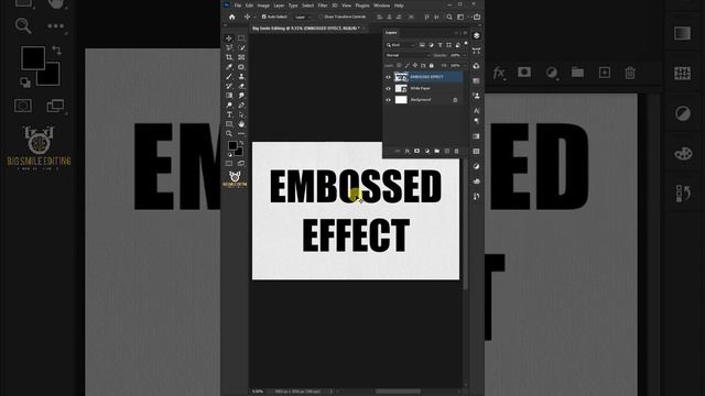 Photoshop Tutorial- How to Add an Embossed Paper Effect for Text & Logos in Photoshop смотреть онлайн